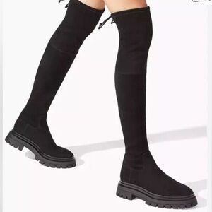 Stuart Weitzman Chalet Lug City Black Boots size 11 NWOT